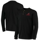 Arizona Cardinals Dunbrooke Logo Maverick Thermal Henley Long Sleeve T-Shirt - Black cheap