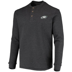 Philadelphia Eagles Dunbrooke Logo Maverick Thermal Henley Long Sleeve T-Shirt - Charcoal online
