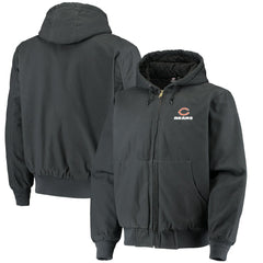 Chicago Bears Dunbrooke Dakota Cotton Canvas Hooded Jacket - Navy on sale