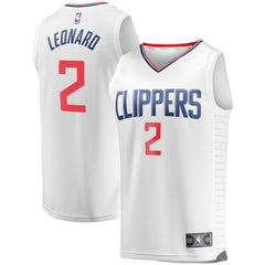 Kawhi Leonard LA Clippers Youth 2020/21 Fast Break Player Jersey - White - Association Edition | Fanatics shop