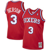 Allen Iverson Philadelphia 76ers 2002/03 Hardwood Classics Swingman Jersey - Red | Mitchell & Ness online