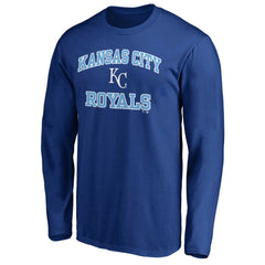 Men's Royal Kansas City Royals Team Heart & Soul Long Sleeve T-Shirt