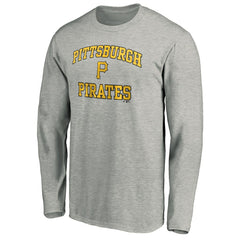 Pittsburgh Pirates Team Heart & Soul Long Sleeve T-Shirt - Heathered Gray