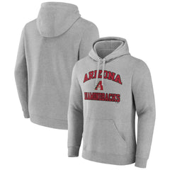 Arizona Diamondbacks MTO Label Heart & Soul Pullover Hoodie - Heather Gray