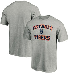 Detroit Tigers MTO Label Heart & Soul T-Shirt - Heather Gray