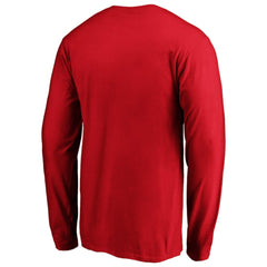 Men's Red Texas Rangers Team Heart & Soul Long Sleeve T-Shirt