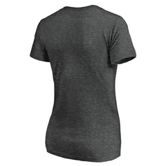 Chicago White Sox Women's Team Logo Lockup V-Neck T-Shirt - Heathered Charcoal
