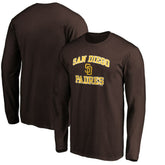 San Diego Padres Team Heart & Soul Long Sleeve T-Shirt - Brown