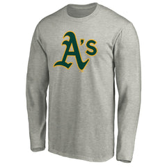 Athletics Official Team Logo Long Sleeve T-Shirt - Heather Gray