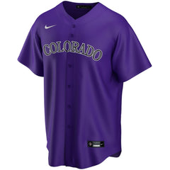Colorado Rockies Alternate Replica Custom Jersey - Purple | Nike
