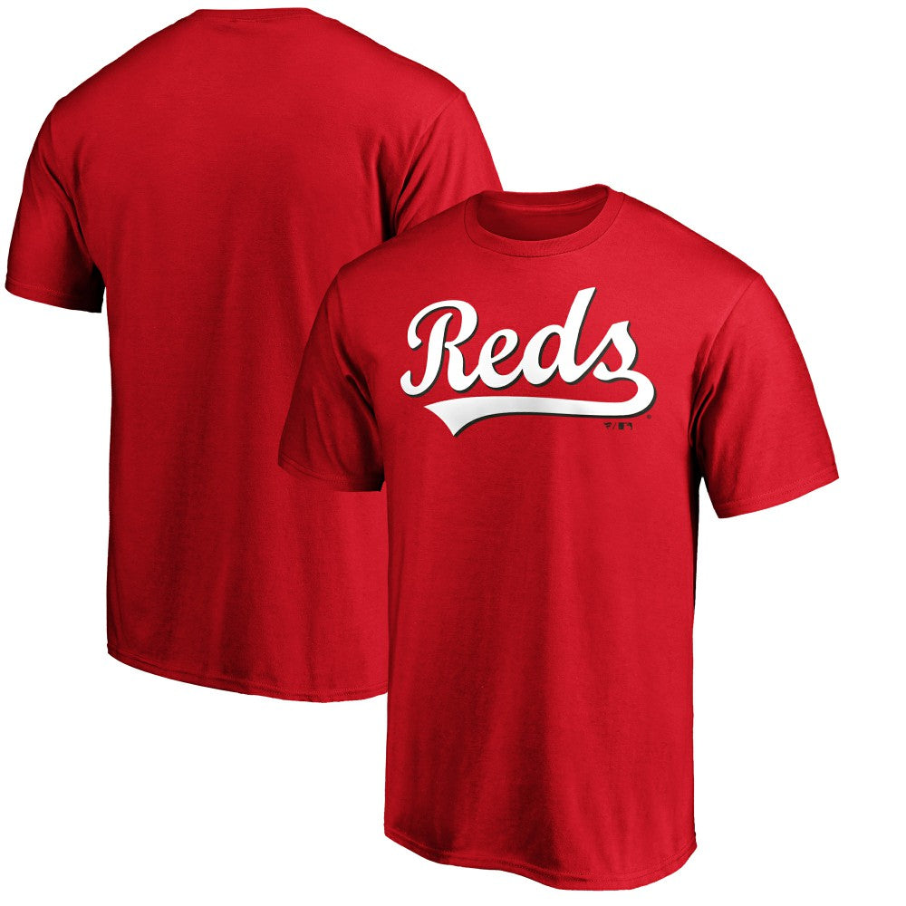 Cincinnati Reds Official Wordmark T-Shirt - Red