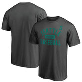 Seattle Mariners Iconic Primary Pill T-Shirt - Charcoal