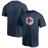 Boston Red Sox Cooperstown Collection True Classics Throwback Logo Tri-Blend T-Shirt - Navy