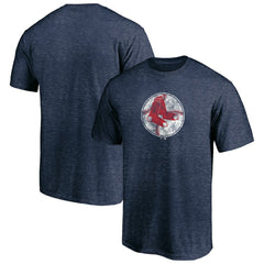 Boston Red Sox Cooperstown Collection True Classics Throwback Logo Tri-Blend T-Shirt - Navy