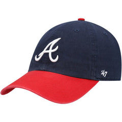 Atlanta Braves Clean Up Adjustable Hat - Navy | 47 brand
