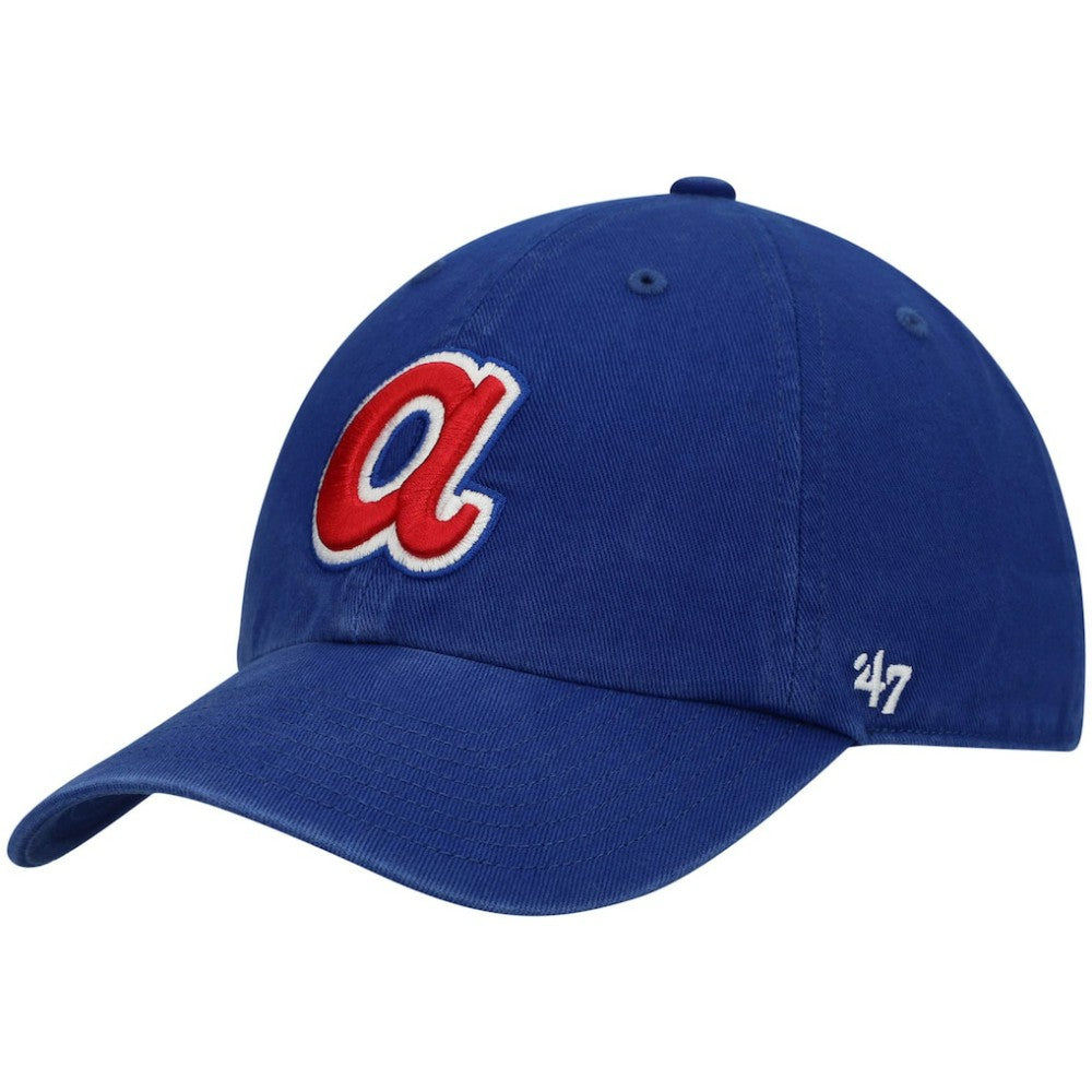 Atlanta Braves 1972 Logo Cooperstown Collection Clean Up Adjustable Hat - Royal | 47 brand
