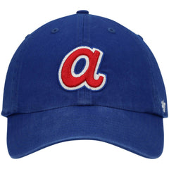 Atlanta Braves 1972 Logo Cooperstown Collection Clean Up Adjustable Hat - Royal | 47 brand