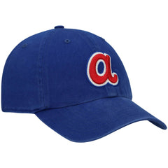 Atlanta Braves 1972 Logo Cooperstown Collection Clean Up Adjustable Hat - Royal | 47 brand