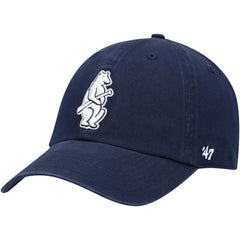 Chicago Cubs 1914 Logo Cooperstown Collection Clean Up Adjustable Hat - Navy | 47 brand