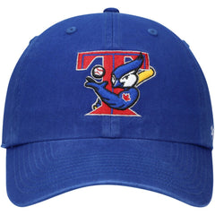 Toronto Blue Jays Team Logo Cooperstown Collection Clean Up Adjustable Hat - Royal | 47 brand
