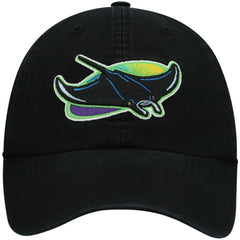 Tampa Bay Rays 2000 Logo Cooperstown Collection Clean Up Adjustable Hat - Black | 47 brand