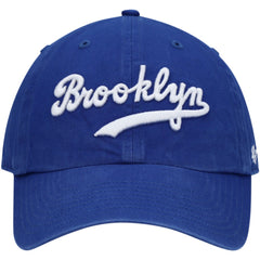 Brooklyn Dodgers Logo Cooperstown Collection Clean Up Adjustable Hat - Royal | 47 brand