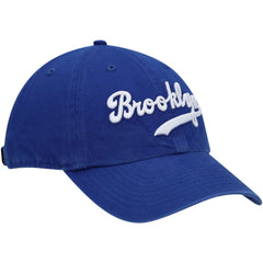 Brooklyn Dodgers Logo Cooperstown Collection Clean Up Adjustable Hat - Royal | 47 brand