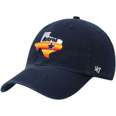Houston Astros 1984 Logo Cooperstown Collection Clean Up Adjustable Hat - Navy | 47 brand