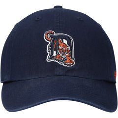 Detroit Tigers Logo Cooperstown Collection Clean Up Adjustable Hat - Navy | 47 brand