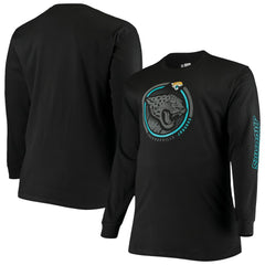 Jacksonville Jaguars Big & Tall Color Pop Long Sleeve T-Shirt - Black cheap
