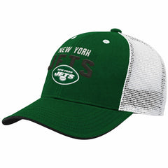 New York Jets Youth Core Lockup Adjustable Hat - Green/White for sale