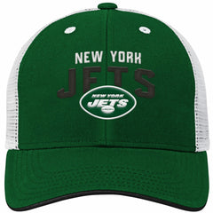 New York Jets Youth Core Lockup Adjustable Hat - Green/White for sale