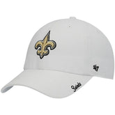 New Orleans Saints '47 Women's Miata Clean Up Logo Adjustable Hat - White sale
