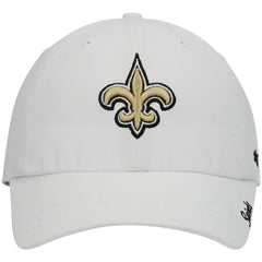 New Orleans Saints '47 Women's Miata Clean Up Logo Adjustable Hat - White sale