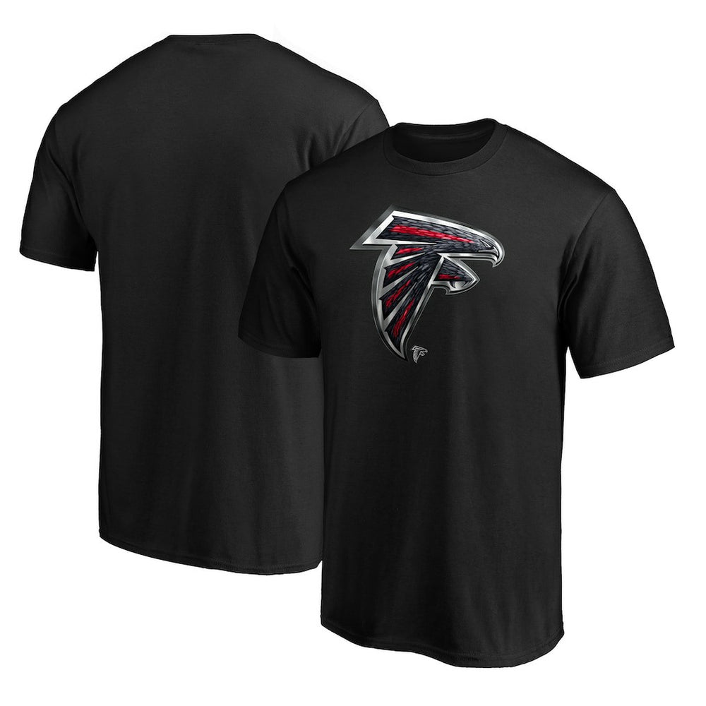 Atlanta Falcons Midnight Mascot Team Logo T-Shirt - Black on sale