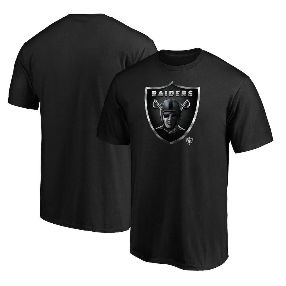 Las Vegas Raiders Midnight Mascot Team Logo T-Shirt - Black for sale