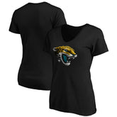 Jacksonville Jaguars Women's Midnight Mascot Logo V-Neck T-Shirt - Black cheap