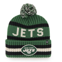 New York Jets '47 Bering Cuffed Knit Hat with Pom - Green on sale