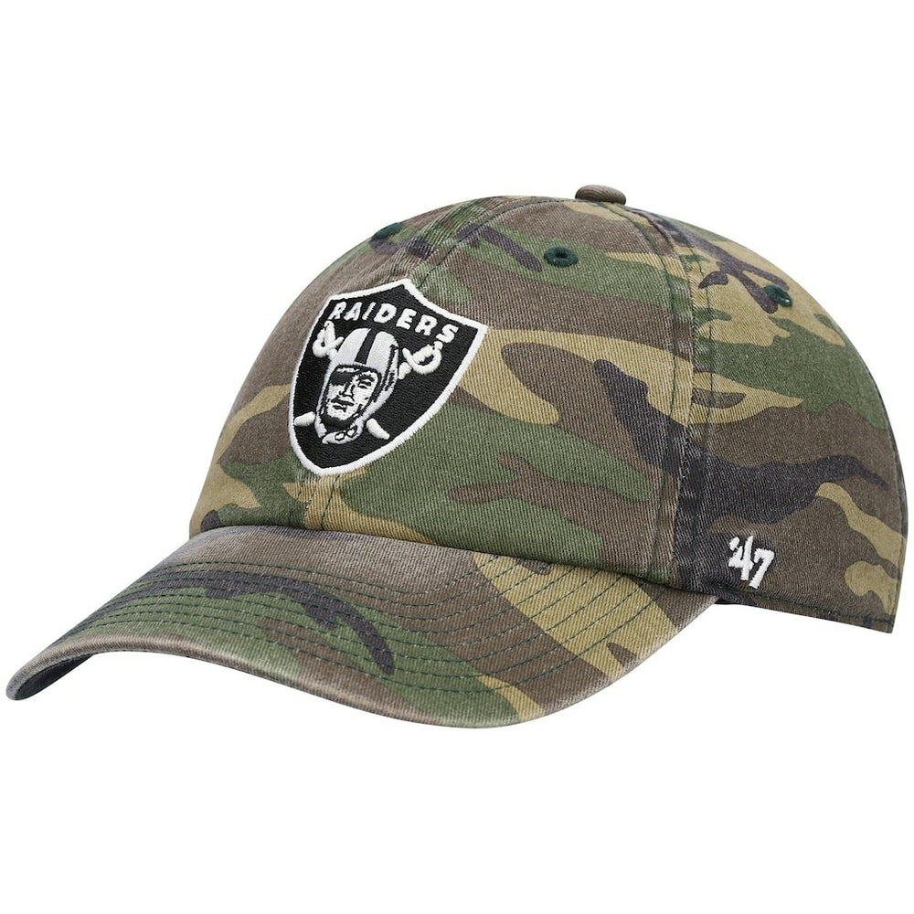Las Vegas Raiders '47 Woodland Clean Up Adjustable Hat - Camo sale