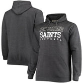 New Orleans Saints Big & Tall Practice Pullover Hoodie - Heathered Charcoal discount