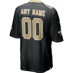 New Orleans Saints Custom Game Jersey - Black | Nike on sale