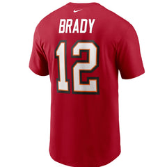 Tom Brady Tampa Bay Buccaneers Name & Number T-Shirt - Red | Nike discount