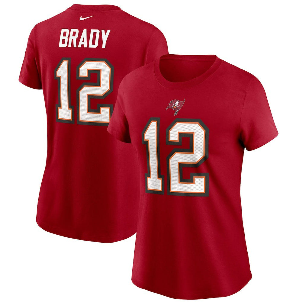 Tom Brady Tampa Bay Buccaneers Women's Name & Number T-Shirt - Red | Nike on sale