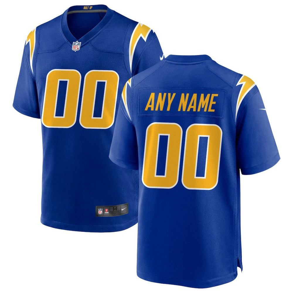 Los Angeles Chargers Alternate Custom Game Jersey - Royal | Nike for sale