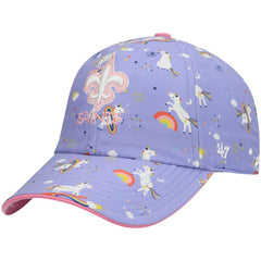 New Orleans Saints '47 Girls Preschool Unicorn Clean Up Adjustable Hat - Purple discount