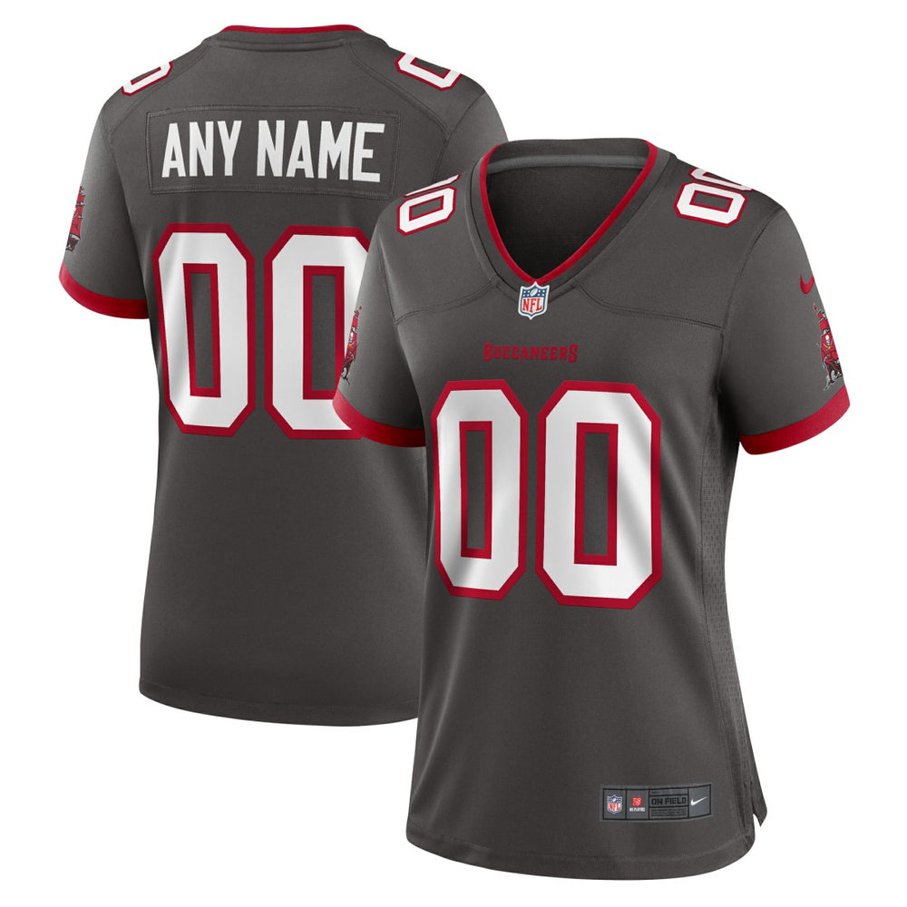 Tampa Bay Buccaneers Women's Alternate Custom Game Jersey - Pewter | Nike on sale
