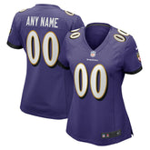 Baltimore Ravens Women's Custom Game Jersey - Purple | Nike outlet