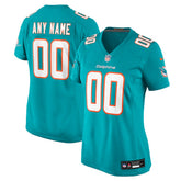 Miami Dolphins Women's Custom Game Jersey - Aqua | Nike on sale