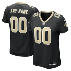 New Orleans Saints Women's Custom Game Jersey - Black | Nike outlet