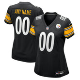 Pittsburgh Steelers Women's Custom Game Jersey - Black | Nike on sale